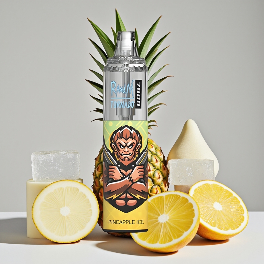 RandM Fumot Tornado 7000 Puffs Disposable Vape 14ML 850MAH Pineapple Ice