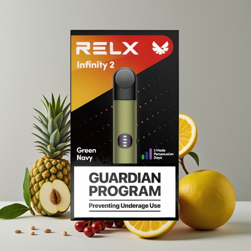 RELX Infinity 2 650 Puffs 1.9ml Pod USB-C Greennavy Vape Device