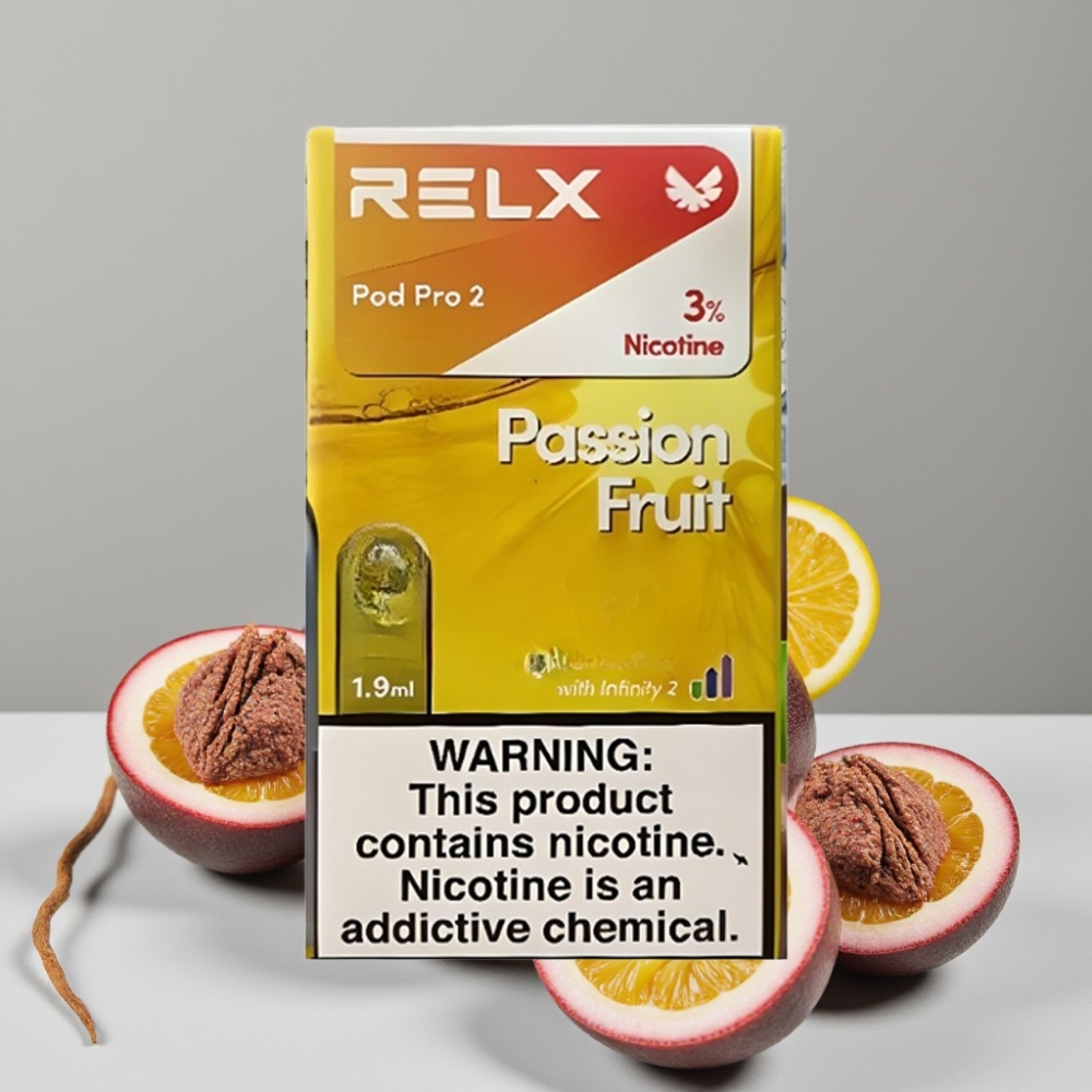 RELX Pod Pro 2 600 Puffs 3% Nicotine 1.9ml Passion Fruit