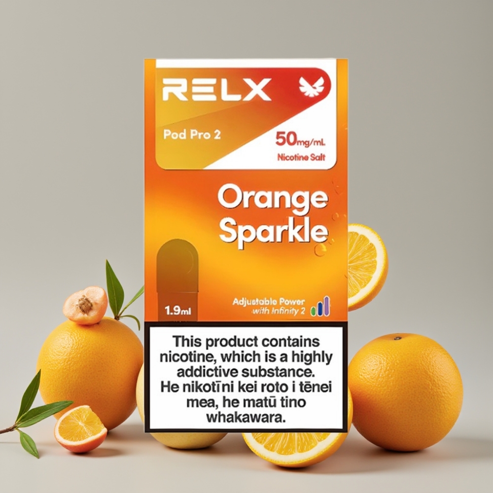 RELX Pod Pro 2 600 Puffs 5% Nicotine 1.9ml Orange Sparkle