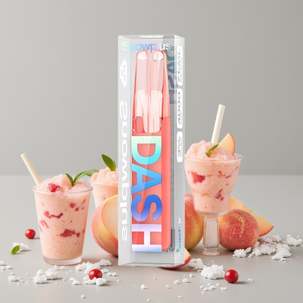 Snowplus Dash 4000 Puffs Ceramic 7.5ml Peach Ice Disposable Device