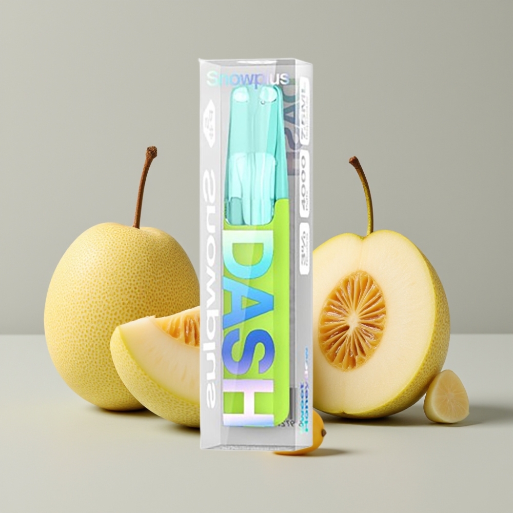 Snowplus Dash 4000 Puffs Ceramic Coil 7.5ml Sweet Honeydew Disposable Device