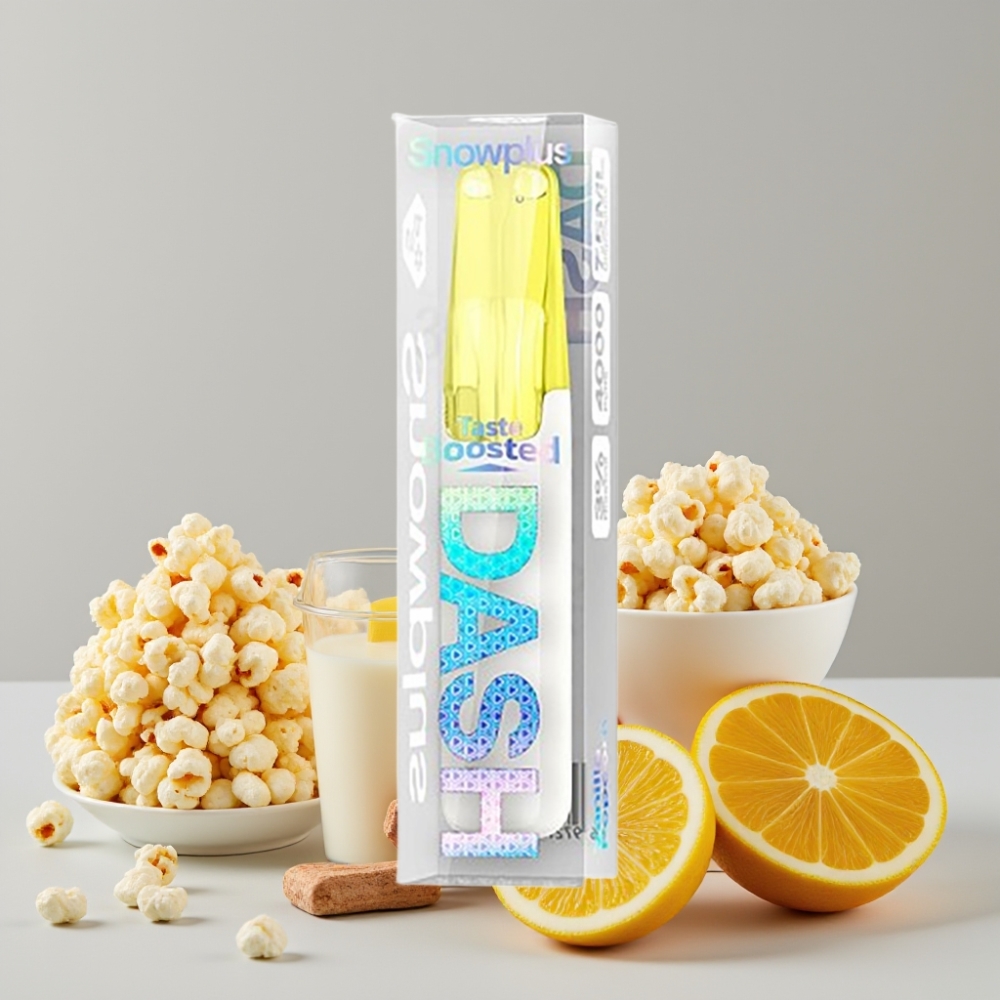 Snowplus Dash 4000 Puffs Ceramic Vanilla Popcorn Disposable Device 7.5ml 530mAh