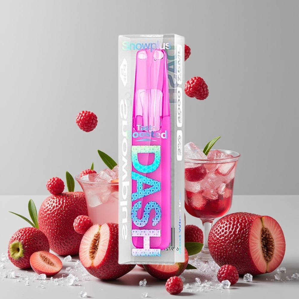 Snowplus Dash 4000 Puffs Disposable Device Ceramic Atomizer 530mAh Red Wine Ice