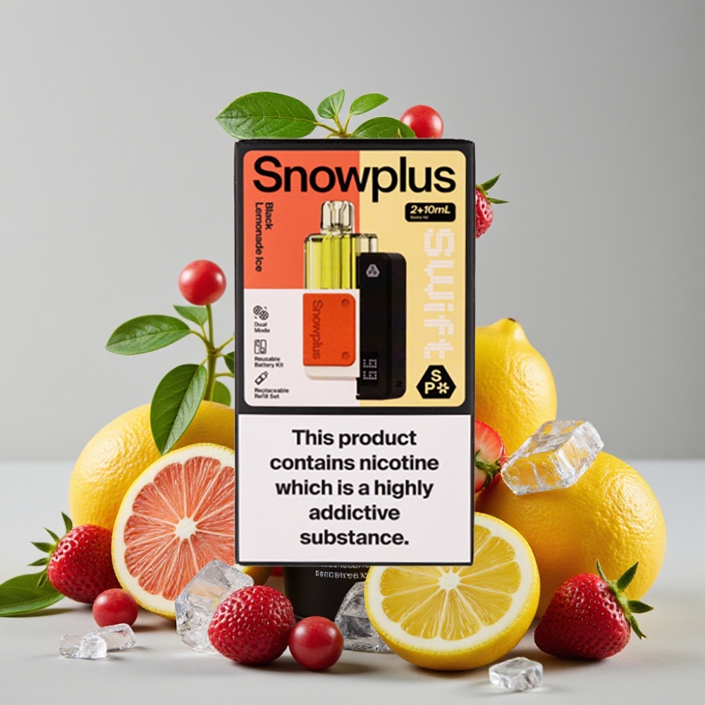 Snowplus Swift 5000 Puffs Dual Mesh 1000mAh Black Lemonade Ice Prefilled Pod Kit
