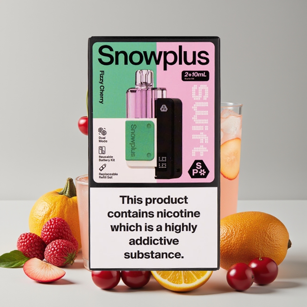 Snowplus Swift 5000 Puffs Dual Mesh 1000mAh Prefilled Pod Kit Fizzy Cherry