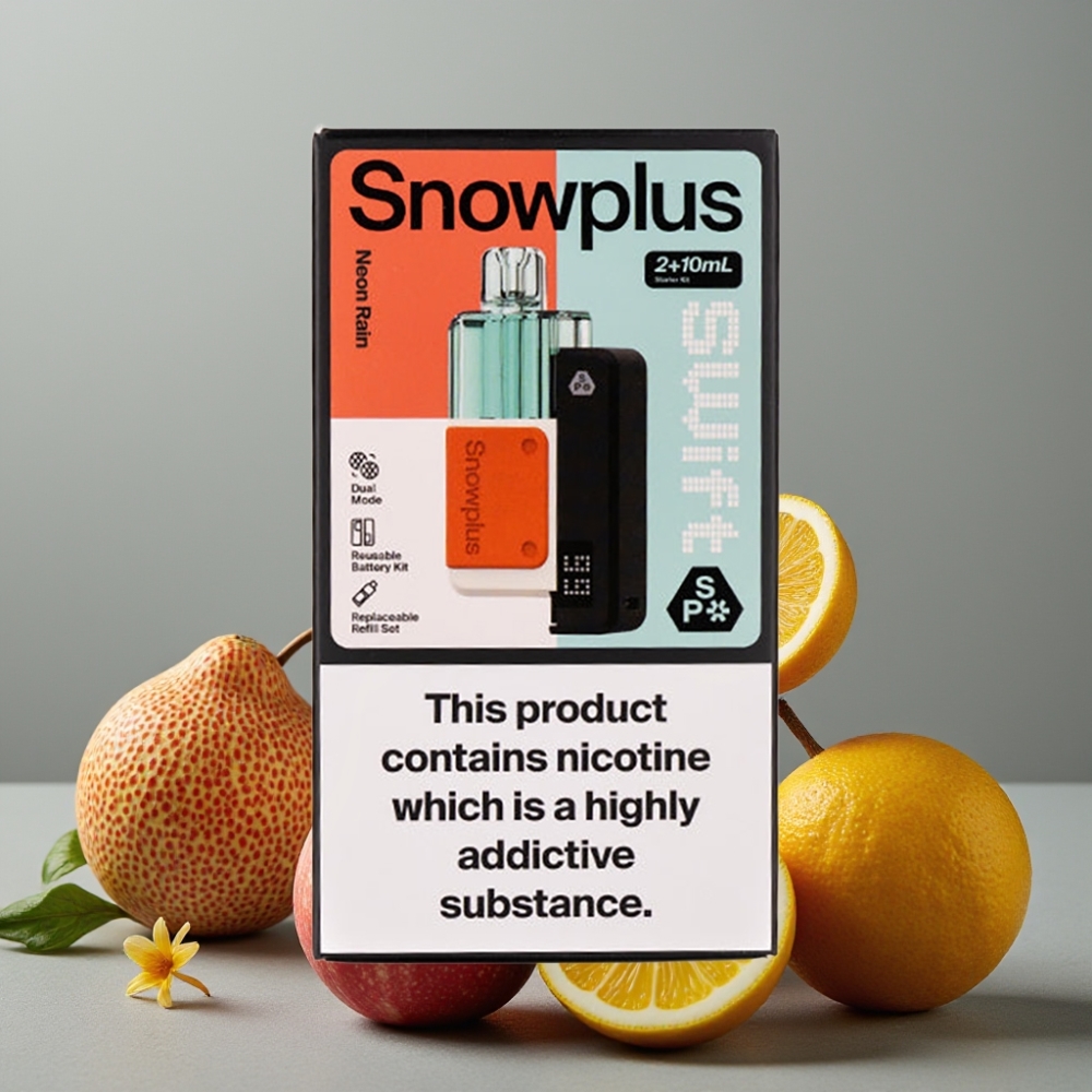 Snowplus Swift 5000 Puffs Dual Mesh 1000mAh Prefilled Pod Kit Neon Rain