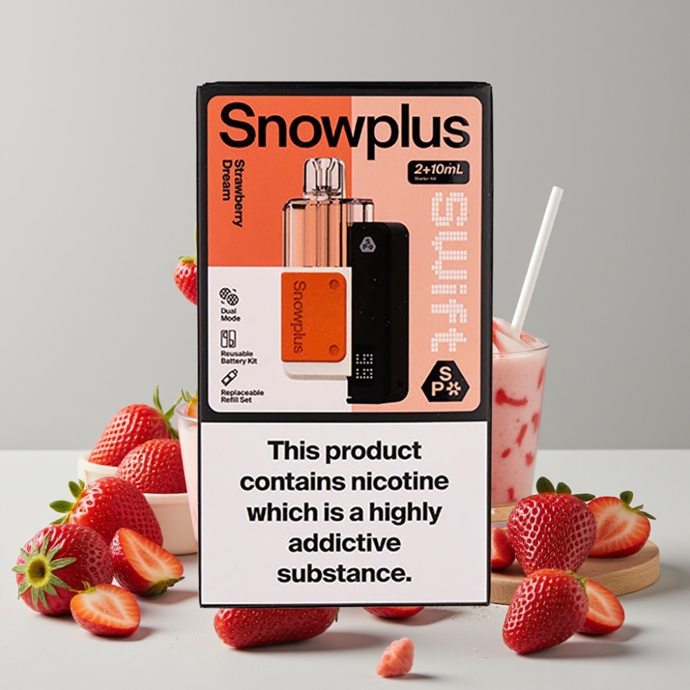 Snowplus Swift 5000 Puffs Dual Mesh 1000mAh Prefilled Pod Kit Strawberry Dream