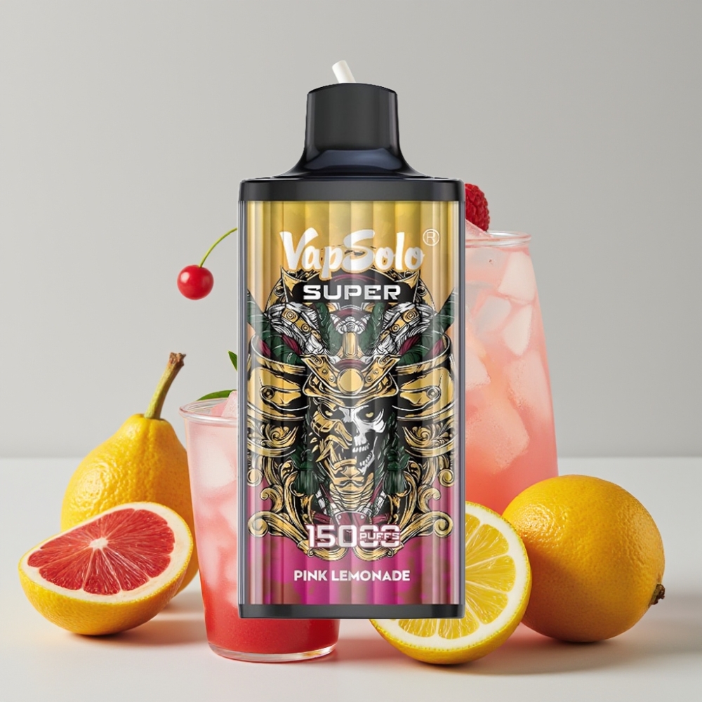 Vapsolo Super 15000 Puffs 40ml Pink Lemonade Disposable Vape 850mAh Type-C