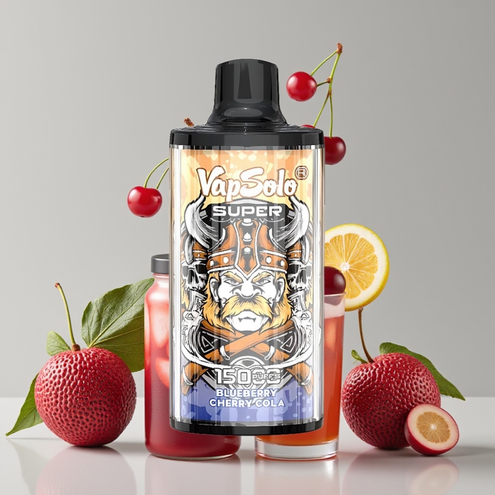 Vapsolo Super 15000 Puffs Cherry Cola 40ml 850mAh Type-C Disposable Vape