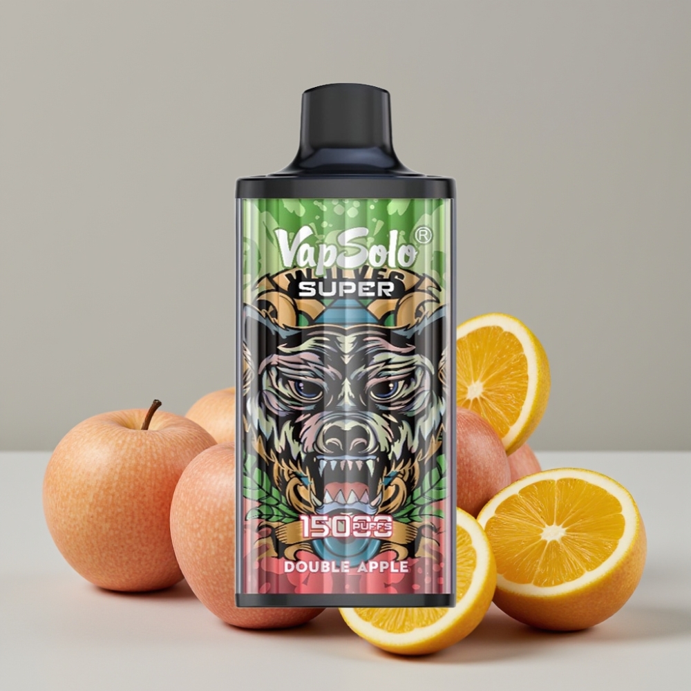Vapsolo Super 15000 Puffs Disposable Vape 40ml Double Apple 850mAh Type-C