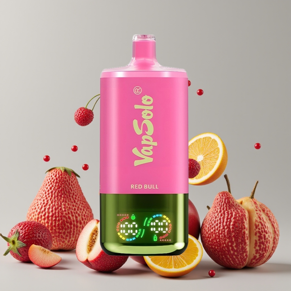 VapSolo Triple 30000 Puffs 40ml 3-Tank Red Bull Disposable Vape