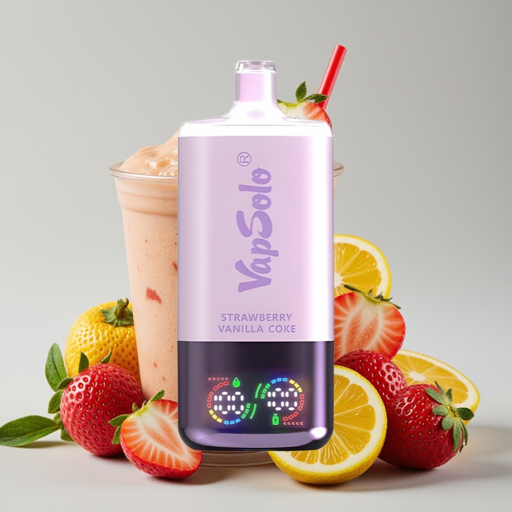 VapSolo Triple 30000 Puffs 40ml Strawberry Vanilla Coke Disposable Vape