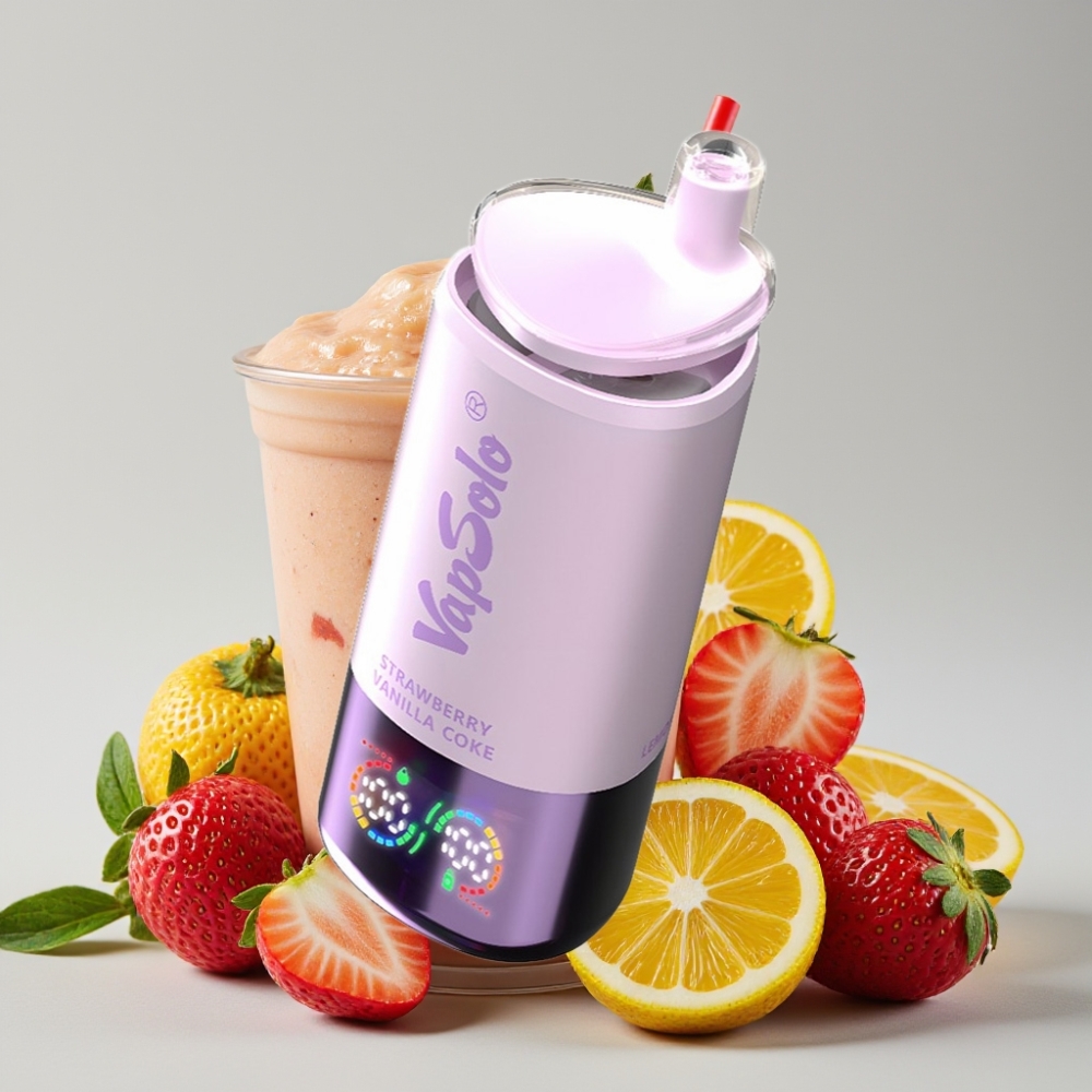 VapSolo Triple 30000 Puffs 40ml Strawberry Vanilla Coke Disposable Vape