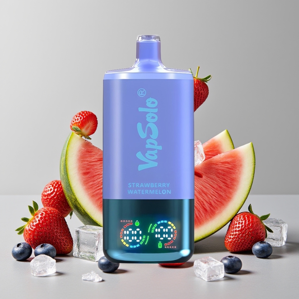 VapSolo Triple 30000 Puffs 40ml Strawberry Watermelon & Blueberry Ice Disposable Vape