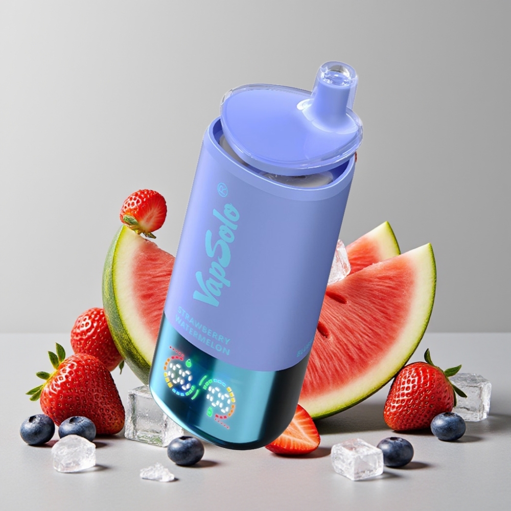 VapSolo Triple 30000 Puffs 40ml Strawberry Watermelon & Blueberry Ice Disposable Vape