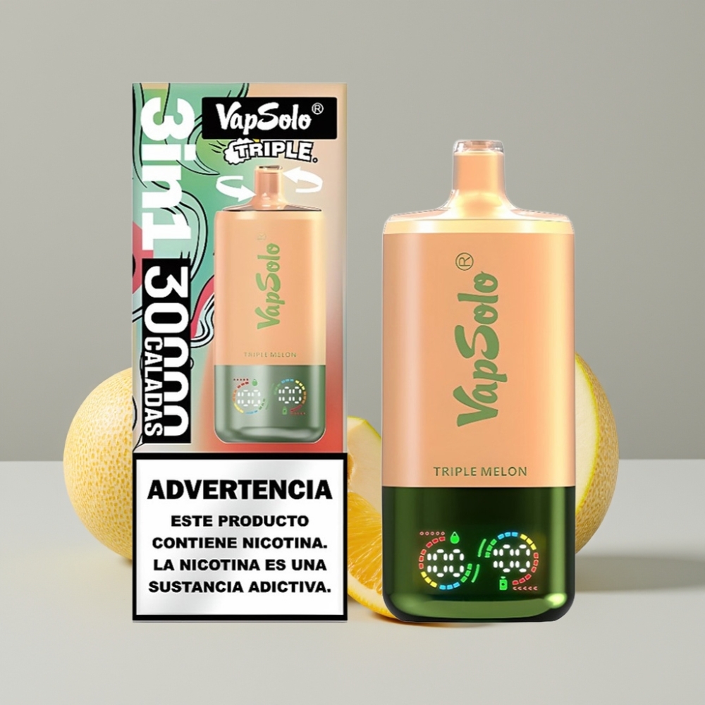 VapSolo Triple 30000 Puffs 40ml Triple Melon Disposable Vape Type-C