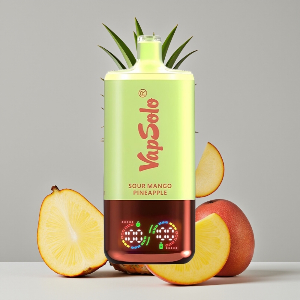 VapSolo Triple 30000 Puffs Disposable Vape Sour Mango Pineapple 40ml Type-C