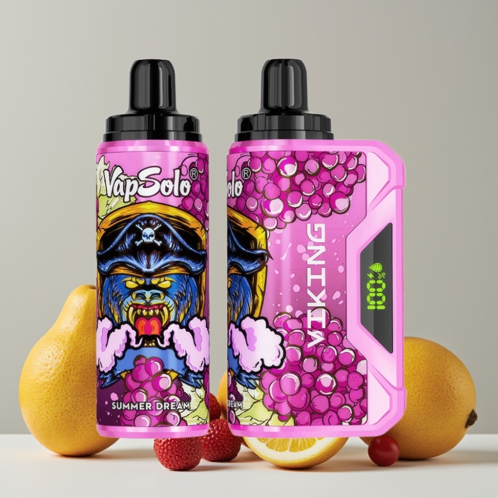 VapSolo VIKING 12000 Puffs Disposable Vape 22ml Type-C LED Display Summer Dream